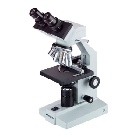 United Scope Llc. AmScope B100B-MS 40X-2000X Binocular Biological Microscope with Mechanical Stage B100B-MS